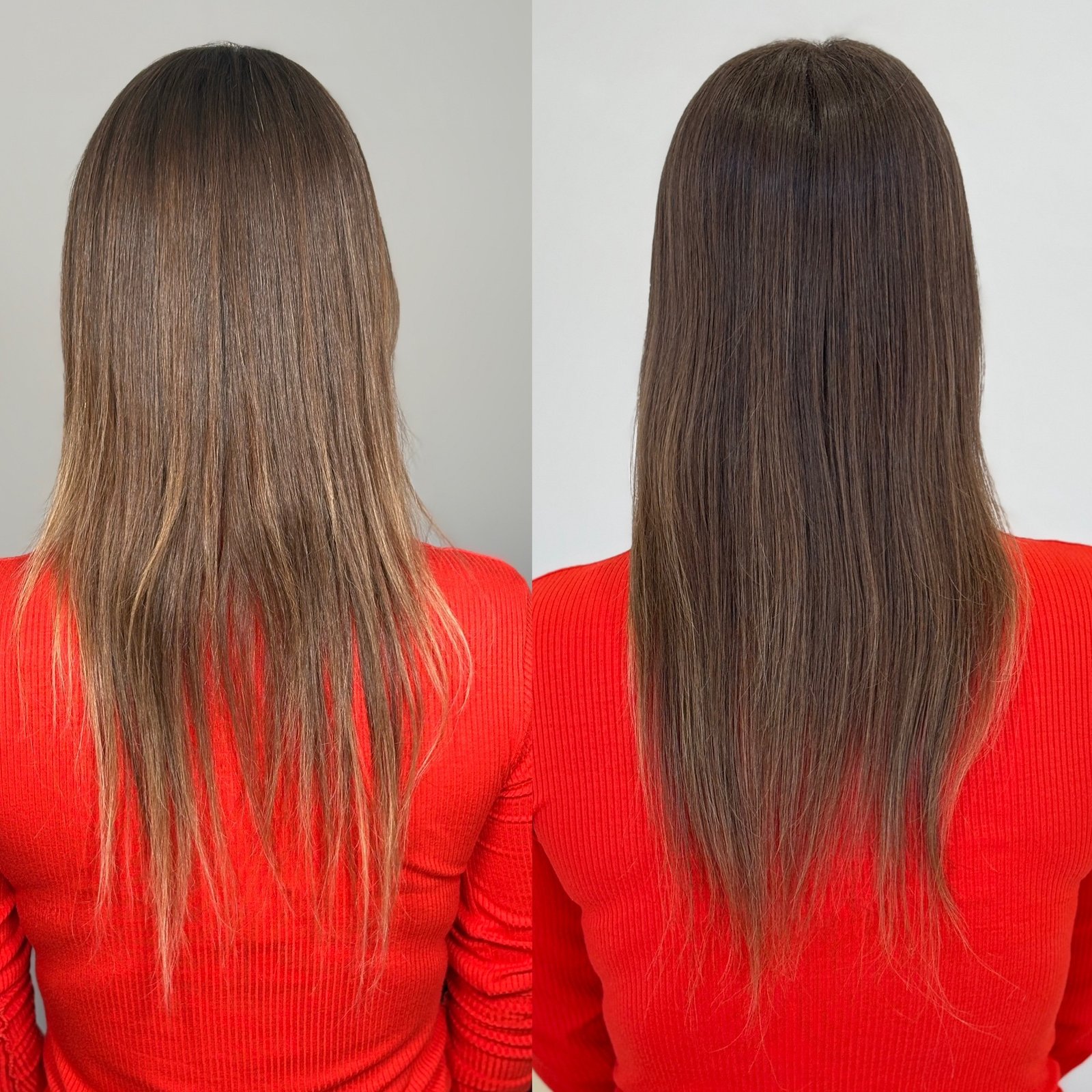 Comparação real da evolução do cabelo natural